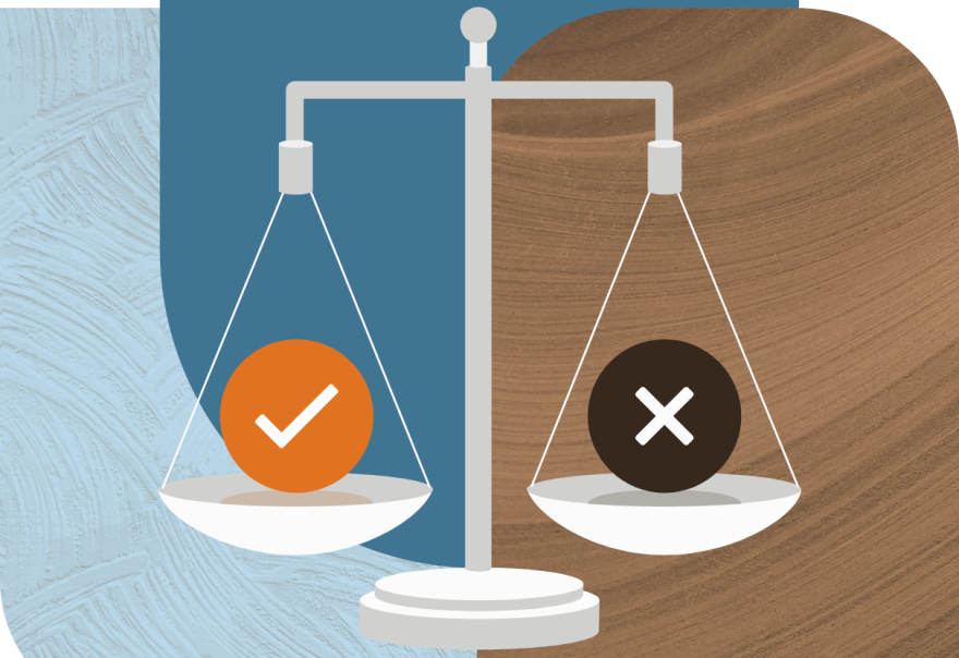 Illustration of a balance scale