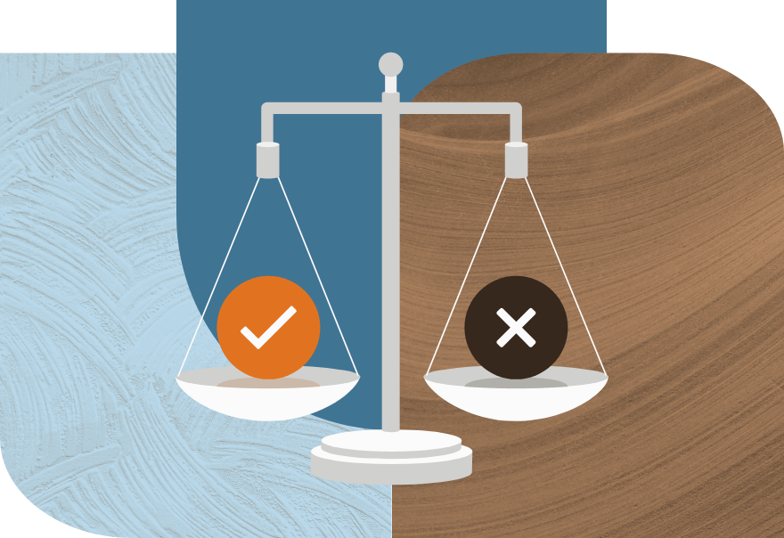 Illustration of a balance scale